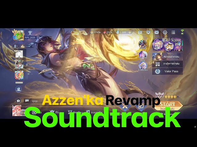 Garena RoV [Arena Of Valor] เพลงหน้าล็อบบี้ Azzen'ka Revamp [Soundtrack ...