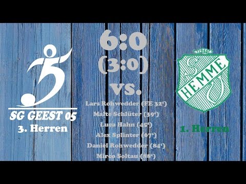 Highlights SG Geest 05 III vs. SV Hemme  - 30.10.2016
