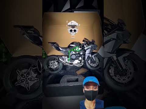 Kawasaki Ninja H2r Toy #kawasaki #h2r #edit #toys #exhaustsound #ninja #unboxing #race #shorts