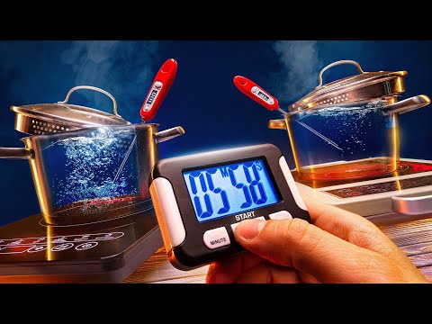 Как быстро и эффективно кипятить воду на электричестве? Индукционная плитка против инфракрасной.