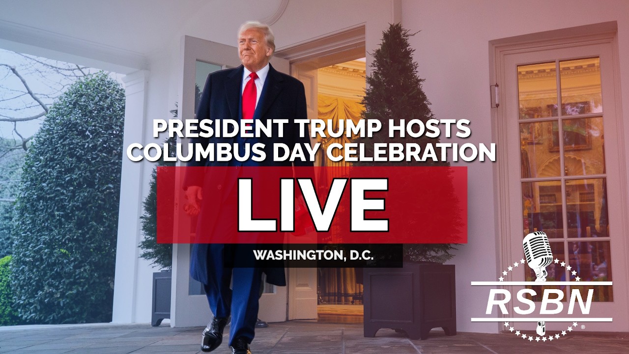 LIVE: President Trump Hosts Columbus Day Celebration at White House - 10/09/26