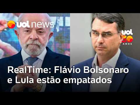 Flávio Bolsonaro empata com Lula no segundo turno, mostra pesquisa RealTime Big Data