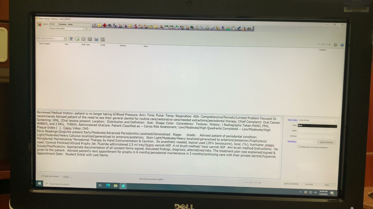 Entering Progress Notes in Eagelsoft