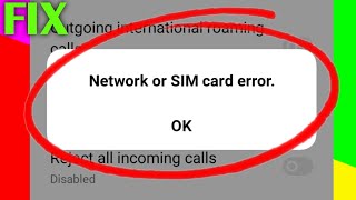 How to Fix Call Barring "Network or Sim Card error" Problem Solved