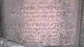 preview picture of video 'John McNae Gravestone Parish Church Graveyard Laggan Badenoch Scotland'