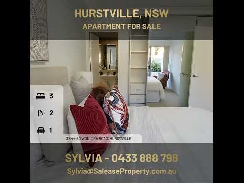 For Sale - Apartment 3 / 44-50 Woniora Road, Hurstville, NSW | 3 Bed, 2 Bath, 1 Carspace