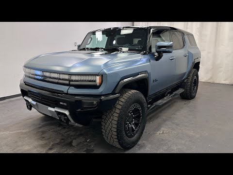 2024 GMC HUMMER EV SUV e4WD 4dr 3X in Blue for sale at Davis GMC Buick Lethbridge in Lethbridge, AB