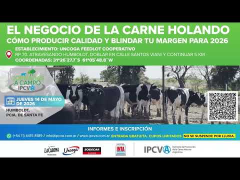 14 de mayo: Jornada a Campo del IPCVA Humboldt, Santa Fe