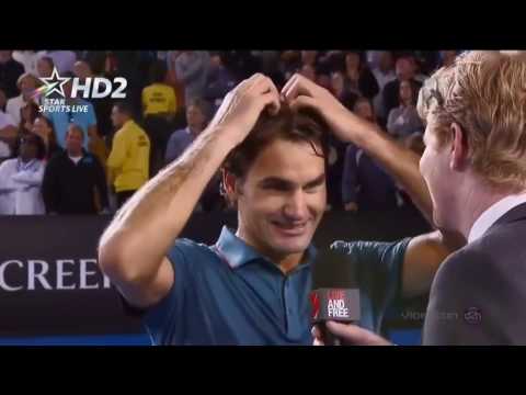 Thumbnail for Federer & Courier funny interview moments compilation 2007-2017