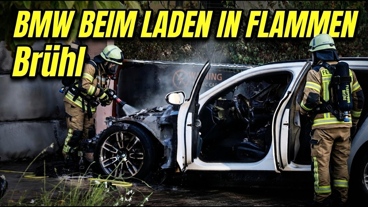 BMW-Hybrid geht beim Laden in Flammen auf – Fassade und Fenster beschädigt