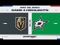 NHL Western Conference Final Game 4 Highlights | Golden Knights vs. Stars - May 25, 2023