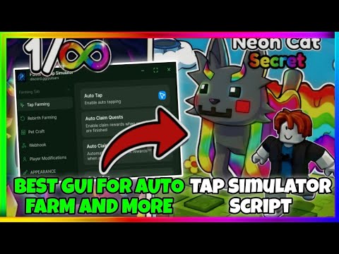 🖱️ Tap Simulator Script | Auto Farm, Auto Rebirth, Unlock All Islands And MORE! |