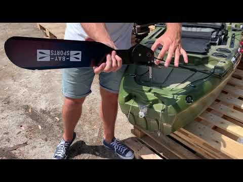 Setup rudder system on Bay Sports Pedal Flap 3 4m Fishing Kayak