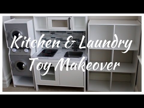 TOY KITCHEN & LAUNDRY MAKEOVER Video