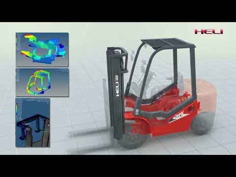 Diesel viličar Heli H3 serije, nosilnost od 1000 do 3500 kg