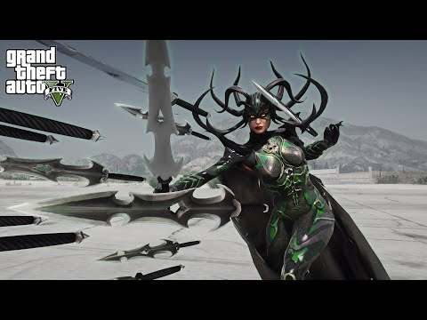 GTA 5 - Hela The Asgardian Goddess of Death Destroyed The City