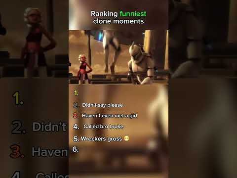 Ranking FUNNIEST clone moments #starwars #clonewars