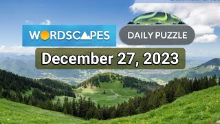 Wordscapes Daily Puzzle December 27, 2023 gameplay | Answers | Solution