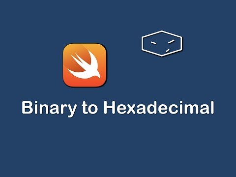 binary to hexadecimal in swift 3
