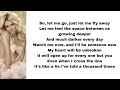 Britney Spears - Out from under (lyrics)