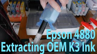 Refillable ink cartridges Ebay Epson 4880 k3 OEM Ink