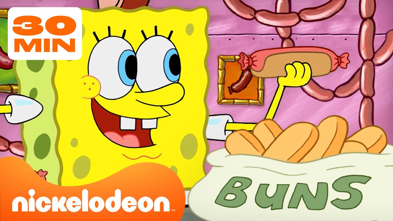 SpongeBob masak semua kecuali Krabby Patty 🍳 | Nickelodeon Bahasa