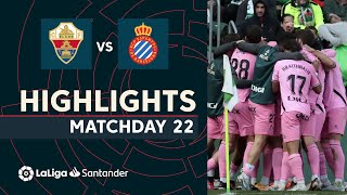Videoresumen del Elche - Espanyol