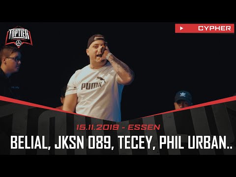 TopTier Takeover Essen: 15.11.19 - Die Cypher feat. BELIAL, JKSN 089, TECEY, PHIL URBAN, BRIGANTE831