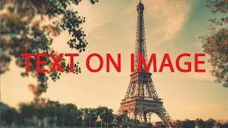 How to write text on image using  HTML and CSS