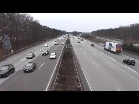 A3 Motorway by Frankfurt in Germany