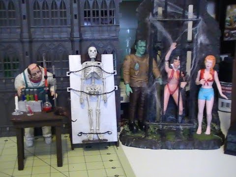 Monster Scenes Figures together