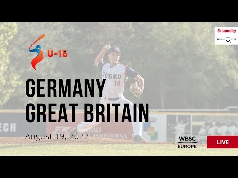 34 U-18 Baseball European Championship - Germany VS Great Britain