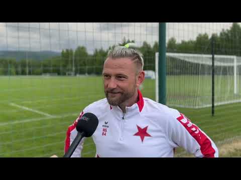 Hrající trenér FC Slavia Karlovy Vary Marián Geňo po derby s FK Ostrov