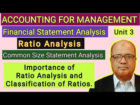 Accounting for Management I Financial Statement Analysis I Ratio Analysis I Hasham Ali Khan I