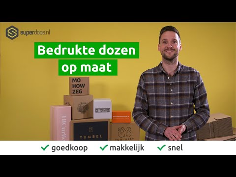Bedrukte dozen op maat bij Superdoos.nl