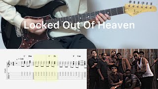 Bruno Mars - Locked Out Of Heaven (guitar cover with tabs & chords)