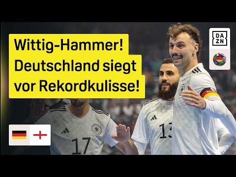 Rekordkulisse im Jubiläumsländerspiel: Deutschland - England | Testspiel | Futsal | DAZN Highlights