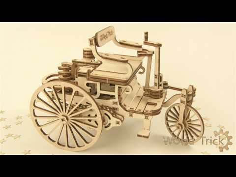 Rompecabezas mecánico 3D Wood Trick "Primer vehículo" Vista previa  5