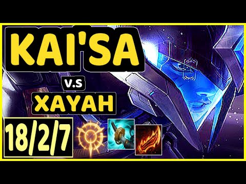 PERKZ (KAI'SA) vs XAYAH - 18/2/7 KDA BOTTOM ADC CHALLENGER GAMEPLAY - EUW