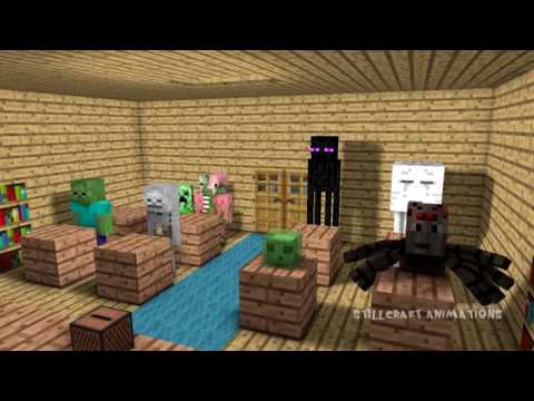 Школа Монстров Minecraft анимация Урок Танцев