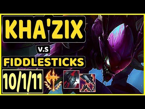 KHA'ZIX vs FIDDLESTICKS - 10/1/11 KDA JUNGLE GAMEPLAY - EUW Ranked MASTER