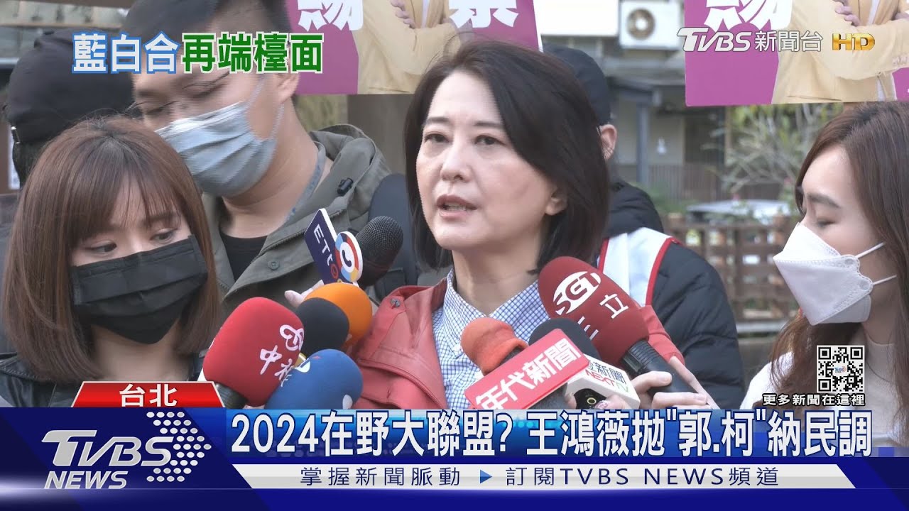 2024在野大聯盟? 王鴻薇拋「郭、柯」納民調