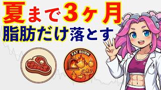 【夏まで3ヶ月】科学が証明した"安全に痩せる"たった3つの数字｜脂肪だけ落とす方法