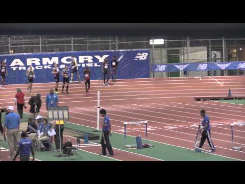 Boys 60m Hurdles EE Prelim Heat 3 - New Balance Nationals Indoor 2014