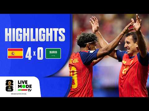 Espanha 4-0 Arábia Saudita (WC 2026)