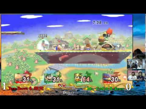 Brawl - Golden Coast - Doubles WB2 - Rich Brown & SK92 (Red) vs Mr. ConCon & Zekey (Green) - SSBB