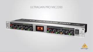 Behringer ULTRAGAIN PRO MIC2200 2-Channel Tube Microphone Behringer ULTRAGAIN PRO MIC2200 2-Channel Tube Microphone