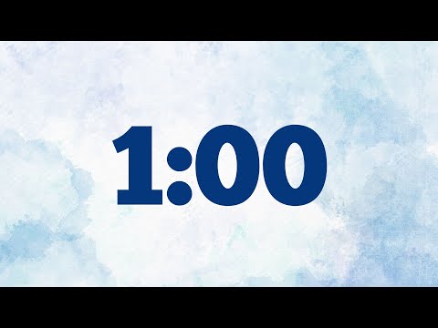 1 Minute Timer w/ending number bounce & chime