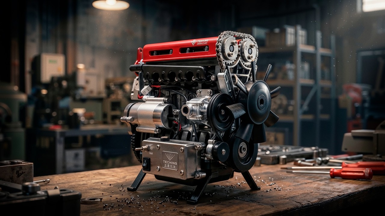 Assembling This All-Metal 4-Cylinder Engine is SO SATISFYING (Build & Run)
