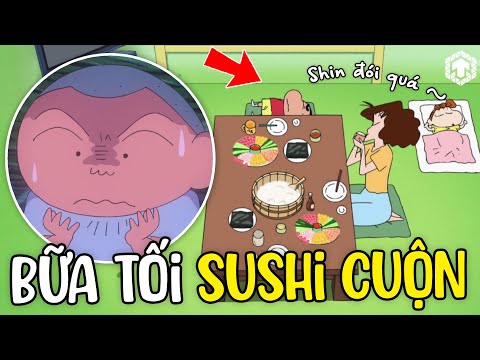 Bé Shin Lọ Lem & Masao Có Siêu Năng Lực & Đợi Bố Về Ăn Sushi Cuộn | Shin Cậu Bé Bút Chì | Ten Anime